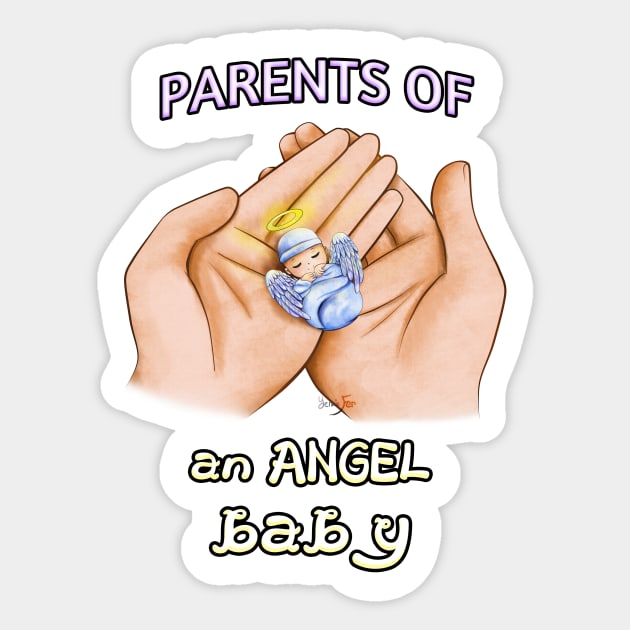 Parents of an Angel Baby Sticker by Yennie Fer (FaithWalkers)